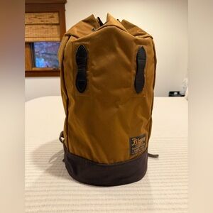 Filson Carmel and Brown Drawstring Backpack